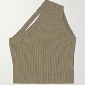 Jacquemus, Ascu cropped one-shoulder top | Size: FR 40  (US 8/L)